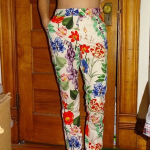 Floral dress pants